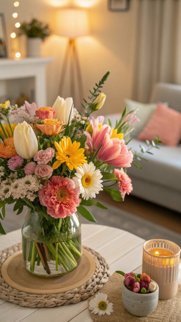Embracing the beauty of spring and the joy of Easter through creative decorations can truly transform your home into a warm and inviting space. Whether you go for elegant floral arrangements, charming DIY crafts, or festive table settings, these ideas will help you celebrate the season in style. So, get inspired, have fun decorating, and enjoy a bright and cheerful Easter with your loved ones!