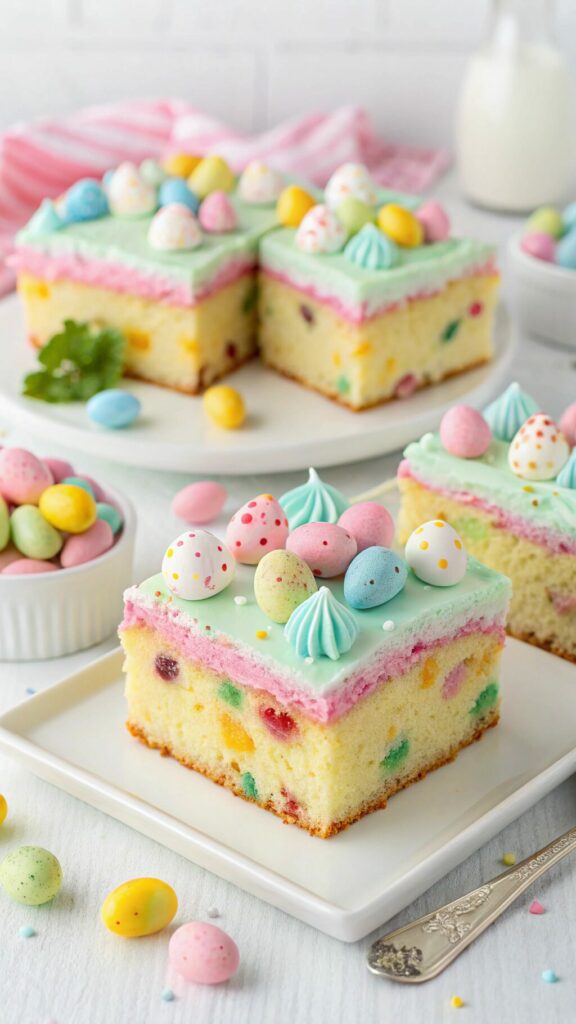 Festive Easter Poke Cake Recipe | Luxury En Vogue
