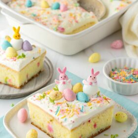 Festive Easter Poke Cake Recipe | Luxury En Vogue
